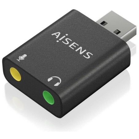 AISENS A106-0768 cambiador de género para cable 2x 3.5 mm