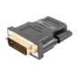 Lanberg AD-0010-BK cambiador de género para cable HDMI DVI-D Negro