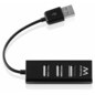 Ewent EW1123 hub de interfaz USB 2.0 480 Mbit/s Negro