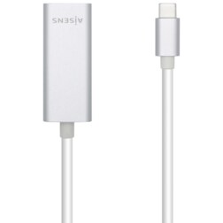 AISENS Conversor USB3.1 Gen1 USB-C A Ethernet Gigabit 10/100/1000 Mbps, 15 cm