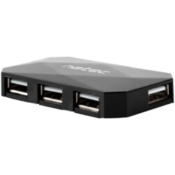 NATEC NHU-0647 hub de interfaz USB 2.0 480 Mbit/s Negro