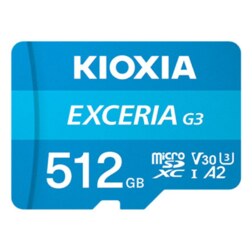 Kioxia EXCERIA G3 512 GB MicroSDXC UHS-I Clase 10