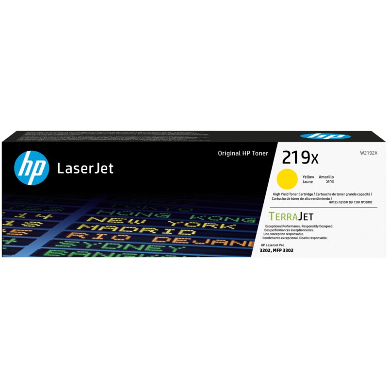 HP Cartucho de Tóner Original LaserJet 219X de alta capacidad amarillo
