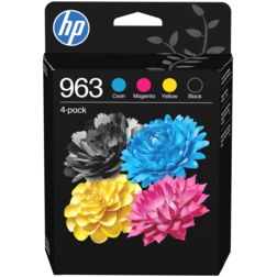 HP Paquete de 4 cartuchos de tinta Original 963 negro/cian/magenta/amarillo