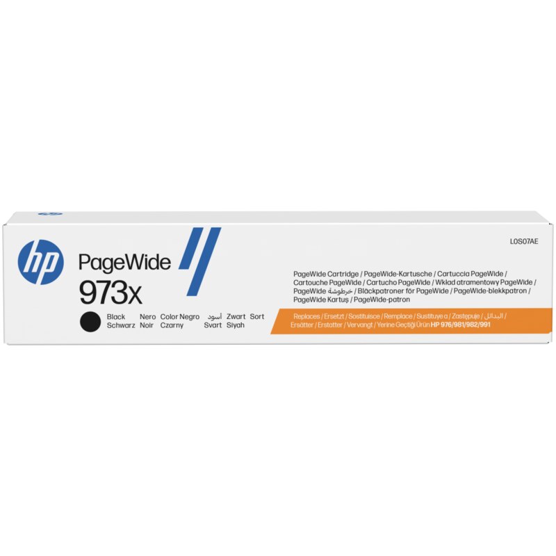 HP Cartucho negro original PageWide 973X de alto rendimiento