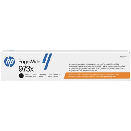 HP Cartucho negro original PageWide 973X de alto rendimiento