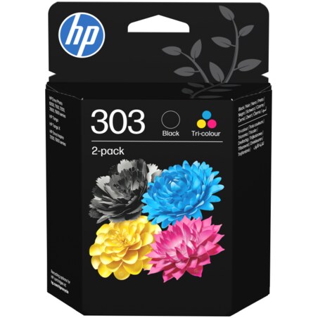 HP Paquete de 2 cartuchos de tinta Original 303 negro/tricolor