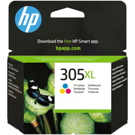 HP Cartucho de tinta Original 305XL de alta capacidad tricolor