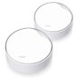 TP-Link DECO X50-POE(2-PACK) sistema Wi-Fi Mesh (Wi-Fi en malla) Doble banda (2,4 GHz / 5 GHz) Wi-Fi 6 (802.11ax) Blanco Interno