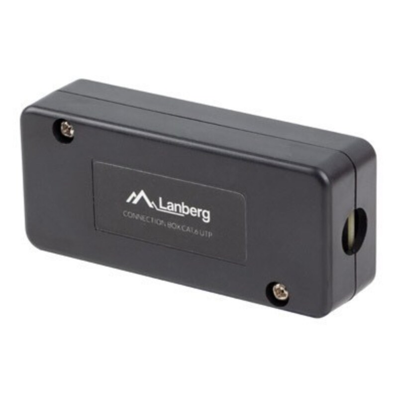 Lanberg PLC-6UL1-B caja de conexiones de red Cat6 Negro