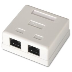 AISENS A139-0302 caja de conexiones de red Cat6 Blanco