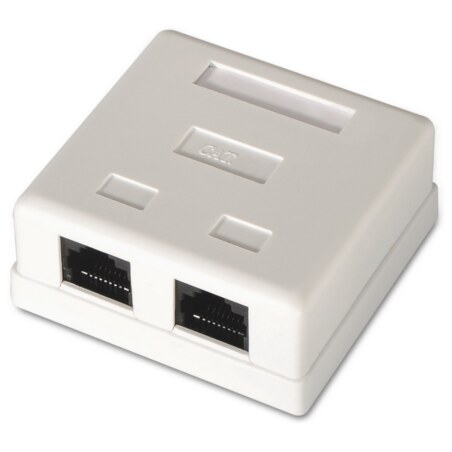 AISENS A139-0302 caja de conexiones de red Cat6 Blanco