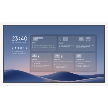 MAXHUB ND86CMB pantalla de señalización Pantalla plana para señalización digital 2,18 m (86") LED Wifi 500 cd / m² 4K Ultra HD N