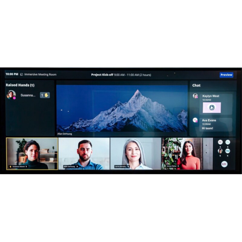 MAXHUB UW105NA pantalla de señalización Pantalla plana para señalización digital 2,67 m (105") LCD Wifi 5K Ultra HD Negro