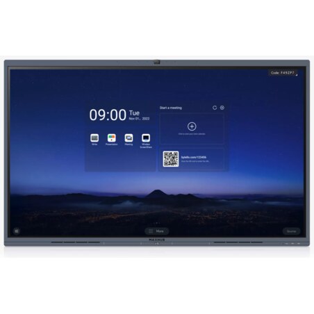 MAXHUB V6 2,18 m (86") 3840 x 2160 Pixeles VA Negro