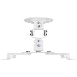 AISENS Soporte Universal Giratorio, Inclinable de Techo para Proyector 13.5Kg, Blanco