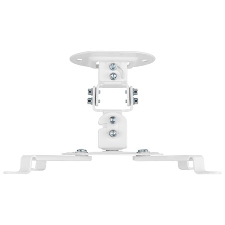 AISENS Soporte Universal Giratorio, Inclinable de Techo para Proyector 13.5Kg, Blanco