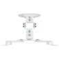 AISENS Soporte Universal Giratorio, Inclinable de Techo para Proyector 13.5Kg, Blanco