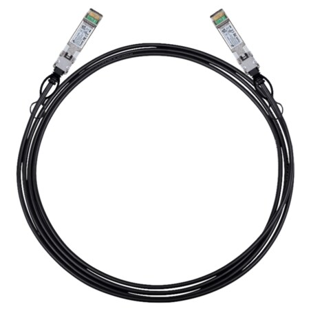 TP-Link Omada SM5220-3M Cable de fibra óptica e InfiniBand SFP+ DAC Negro