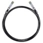 TP-Link Omada SM5220-3M Cable de fibra óptica e InfiniBand SFP+ DAC Negro