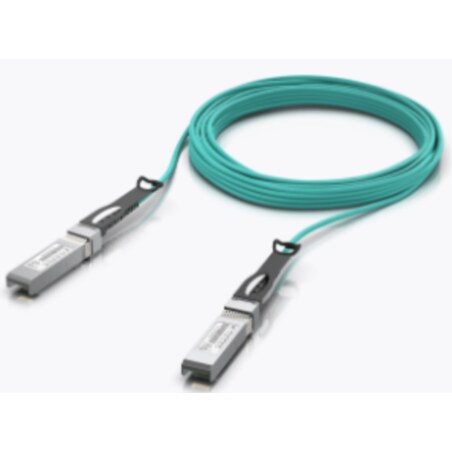 Ubiquiti UACC-AOC-SFP10-5M Cable de fibra óptica e InfiniBand SFP+ Color aguamarina