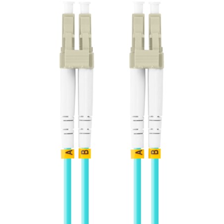 Lanberg FO-LULU-MD31-0020-TQ Cable de fibra óptica e InfiniBand 2 m LC Color aguamarina