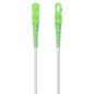 AISENS Cable Fibra Óptica Latiguillo G657A2 3.0 9/125 SMF Simplex CPR DCA LSZH, SC/APC-SC/APC, Blanco, 250 m