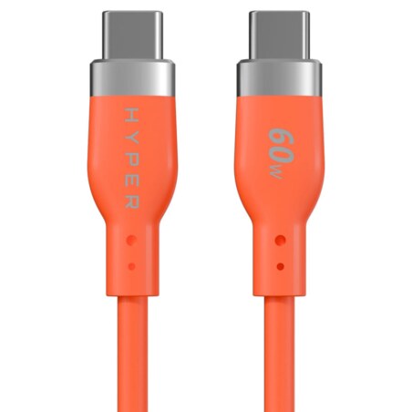 Targus HyperJuice Flex cable USB USB 2.0 1,5 m USB C 0,48 Gbit/s 60 W Naranja