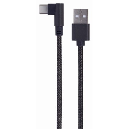 Gembird CC-USB2-AMCML-0.2M cable USB USB 2.0 0,2 m USB A USB C 0,48 Gbit/s Negro