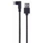 Gembird CC-USB2-AMCML-0.2M cable USB USB 2.0 0,2 m USB A USB C 0,48 Gbit/s Negro