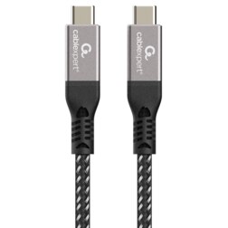 Gembird CCBP-USB4-CMCM240-1.5M cable USB USB4 Gen 3x2 1,5 m USB C Negro, Plata