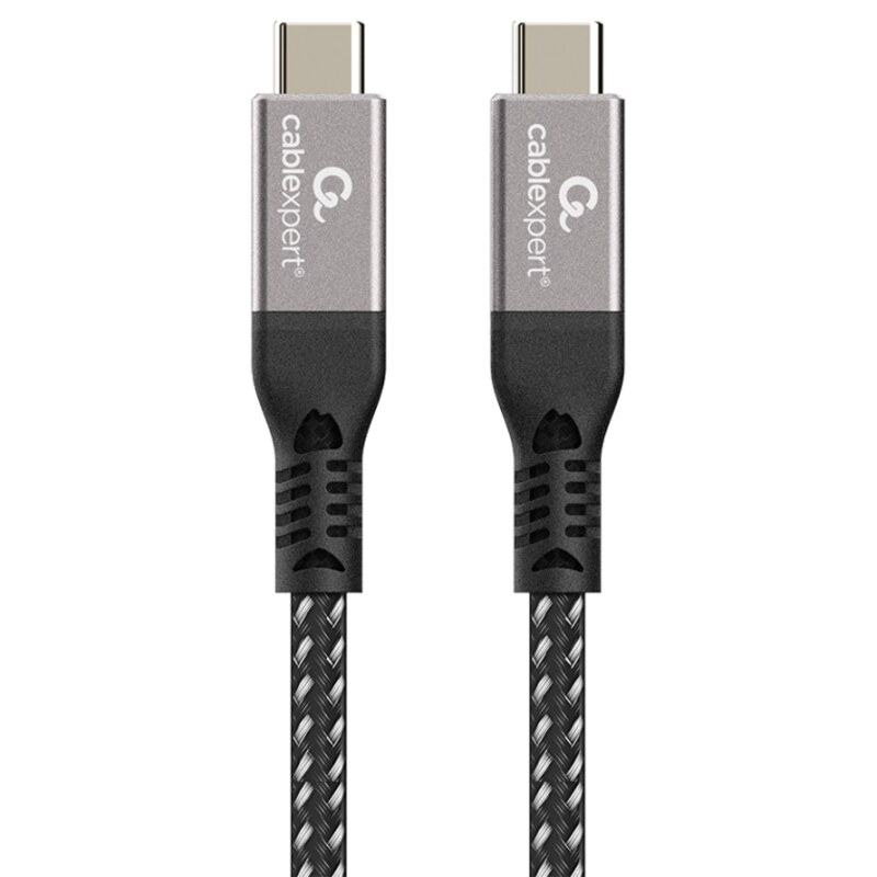 Gembird CCBP-USB4-CMCM240-1.5M cable USB USB4 Gen 3x2 1,5 m USB C Negro, Plata