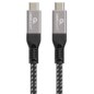 Gembird CCBP-USB4-CMCM240-1.5M cable USB USB4 Gen 3x2 1,5 m USB C Negro, Plata