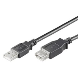 Ewent EC1012 cable USB 1,8 m USB 2.0 USB A Negro