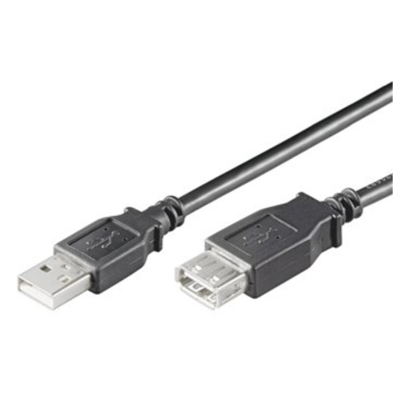 Ewent EC1012 cable USB 1,8 m USB 2.0 USB A Negro
