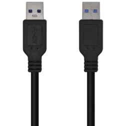 AISENS Cable USB 3.0, Tipo A/M-A/M, Negro, 3.0m