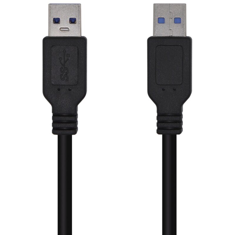 AISENS Cable USB 3.0, Tipo A/M-A/M, Negro, 3.0m