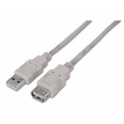AISENS A101-0013 cable USB USB 2.0 1,8 m USB A Beige