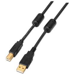AISENS A101-0011 cable USB USB 2.0 5 m USB A USB B Negro
