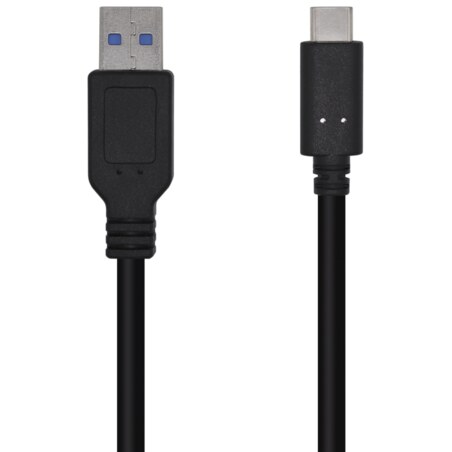 AISENS Cable USB 3.1 Gen 2 10 Gbps 3 A, Tipo C/M-A/M, Negro, 1.5m