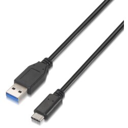 AISENS A107-0060 cable USB USB 3.2 Gen 2 (3.1 Gen 2) 1 m USB A USB C Negro