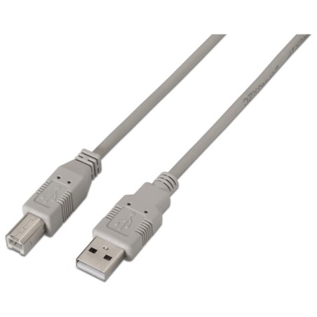 AISENS A101-0001 cable USB USB 2.0 1 m USB A USB B Beige