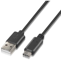 AISENS A107-0050 cable USB USB 2.0 0,5 m USB A USB C Negro