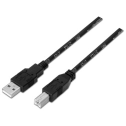 AISENS A101-0007 cable USB USB 2.0 3 m USB A USB B Negro