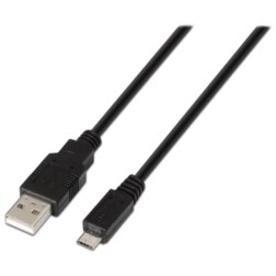 AISENS A101-0028 cable USB USB 2.0 1,8 m USB A Micro-USB B Negro
