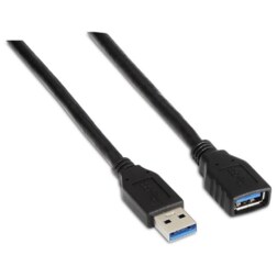 AISENS A105-0042 cable USB USB 3.2 Gen 1 (3.1 Gen 1) 2 m USB A 5 Gbit/s Negro
