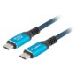Lanberg CA-CMCM-45CU-0010-BK cable USB USB 3.2 Gen 2 (3.1 Gen 2) 1 m USB C Negro, Azul