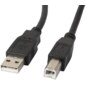 Lanberg CA-USBA-10CC-0010-BK cable USB USB 2.0 1 m USB B Negro