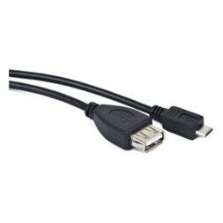 Lanberg OEM-0006 cable USB USB 2.0 0,15 m USB A Micro-USB B Negro
