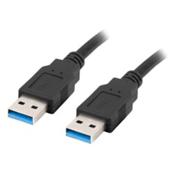 Lanberg CA-USBA-30CU-0010-BK cable USB USB 3.2 Gen 1 (3.1 Gen 1) 1 m Negro